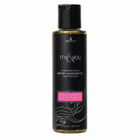 Pink grapefruit & vanilla bean massage oil featuring 125ml bottle.