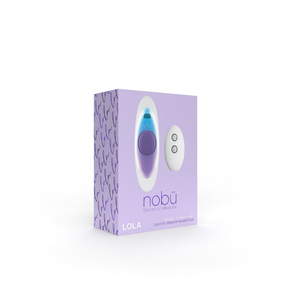 purple & blue panty vibrator with remote on box packaging