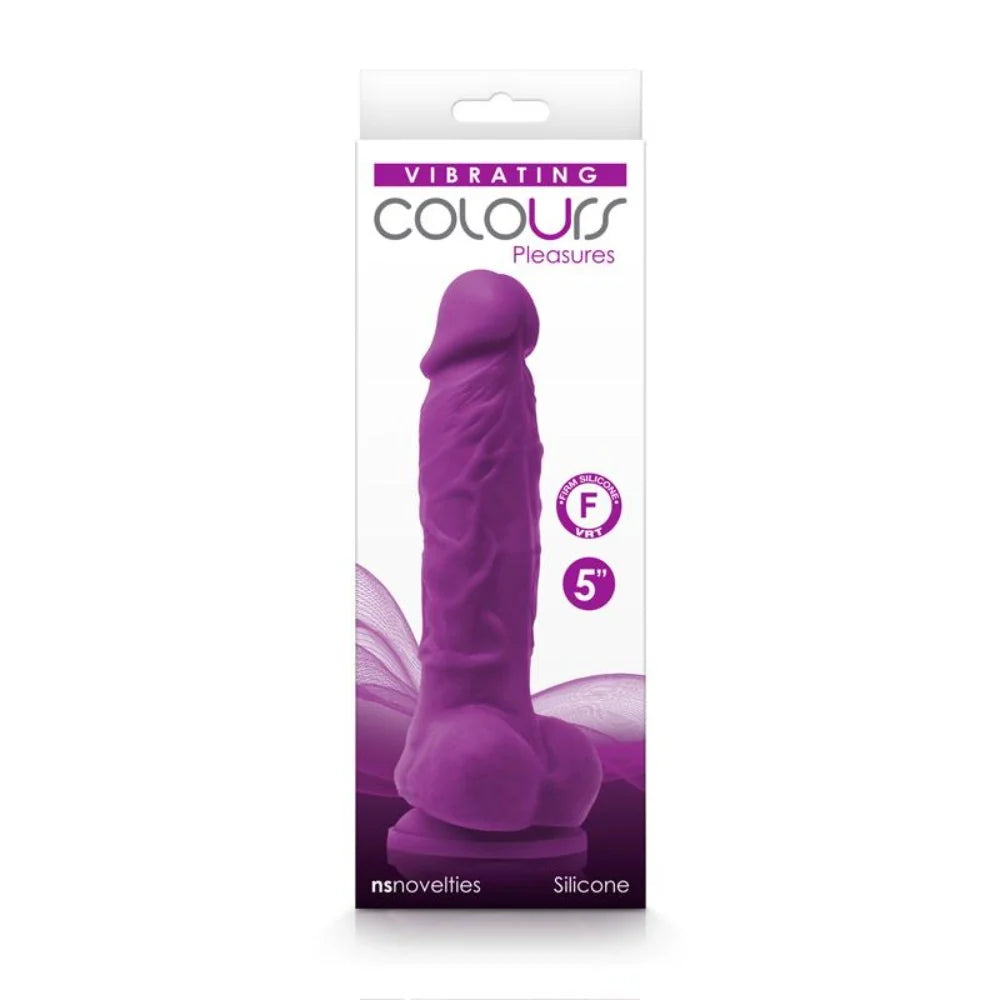 Colours Pleasures Vibrating  Dildo 5"