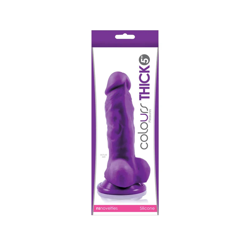 Colours Pleasures Thick Silicone 5" Dildo