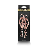 black box with picture of pink nipples clamps