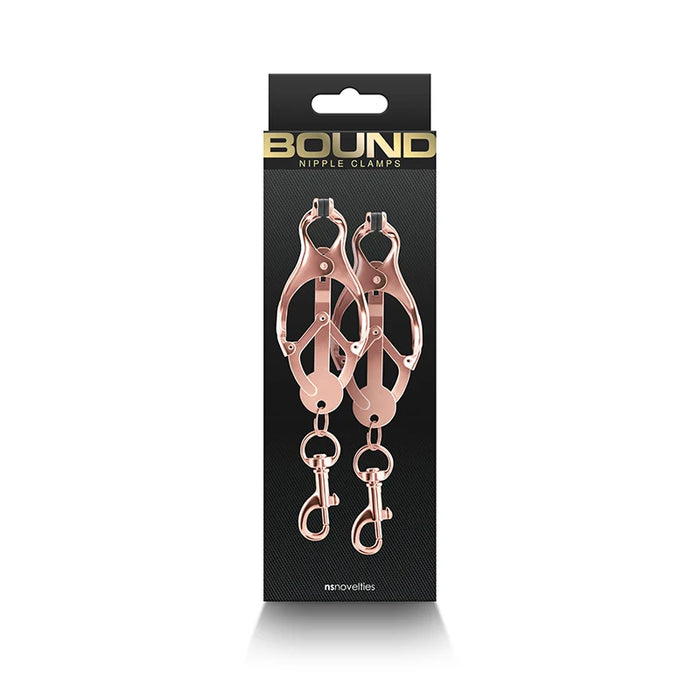 black box with picture of pink nipples clamps