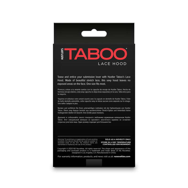 Hustler Taboo - Lace Hood