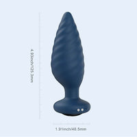 Blue rotating butt plug