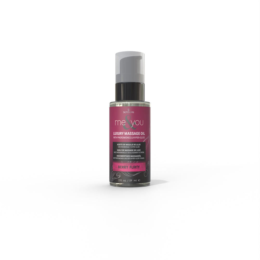 Me & You Massage Oil Berry Flirty by Sensuva