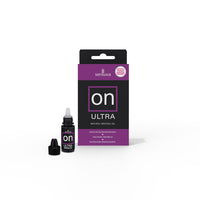 Sensuva on Ultra natural arousal oil packaging with dropper bottle on a white background.