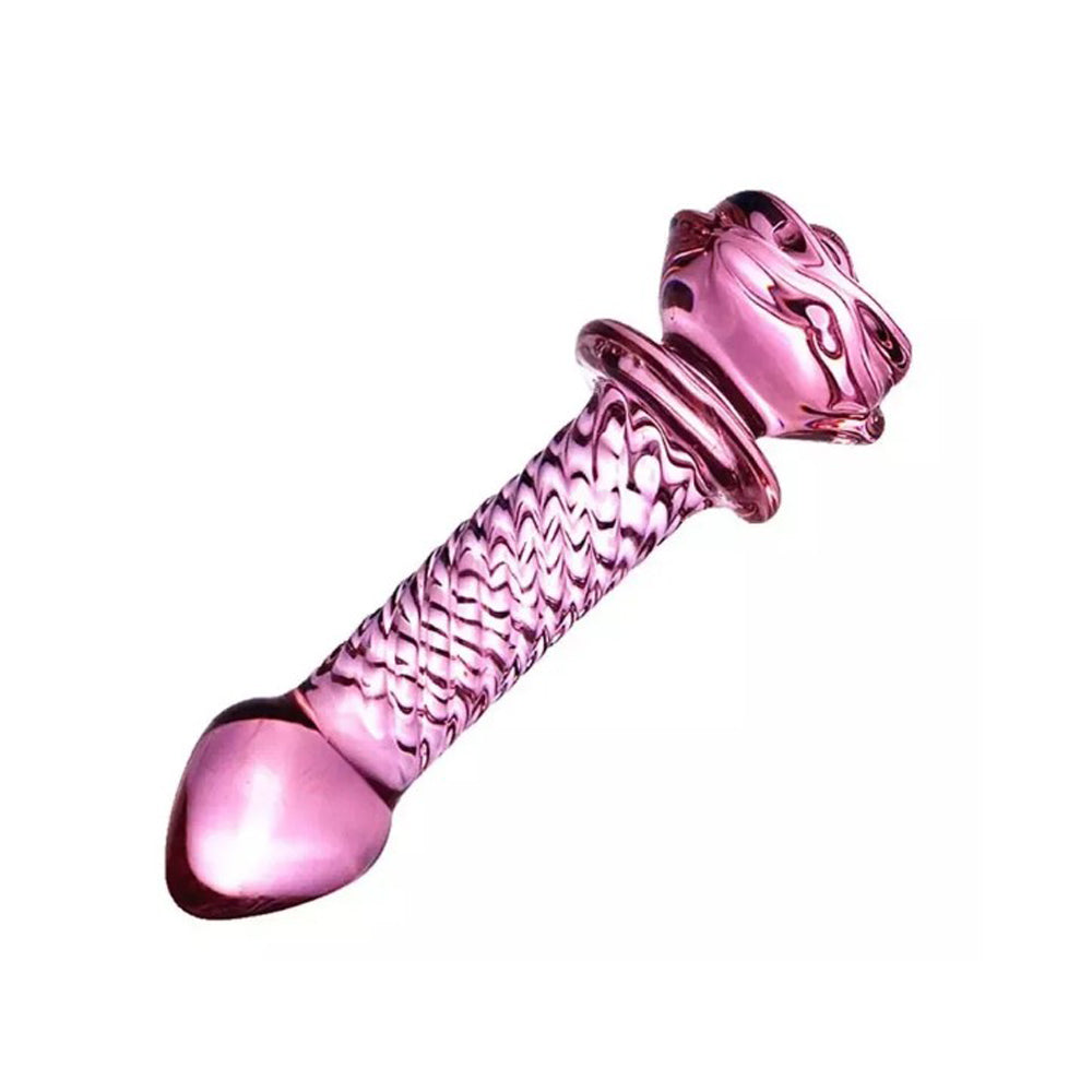 Rose Glass Dildo Thread by Pink Elephant