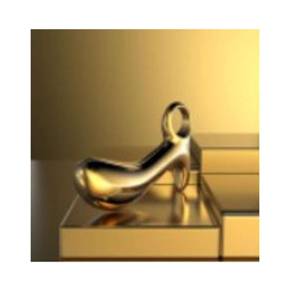 Stainless Gold Plated Prostate Massager by Pink Elephant