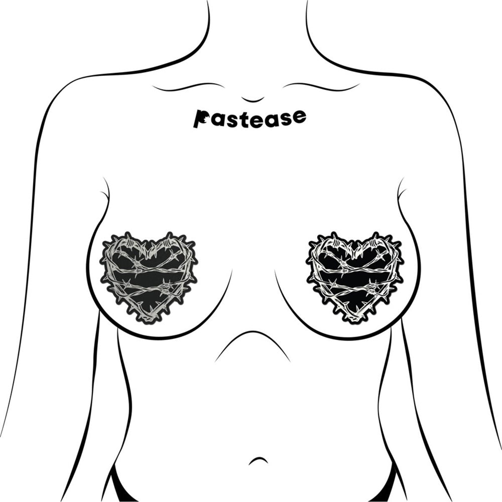 Barbed Wire Heart Pasties by Pastease