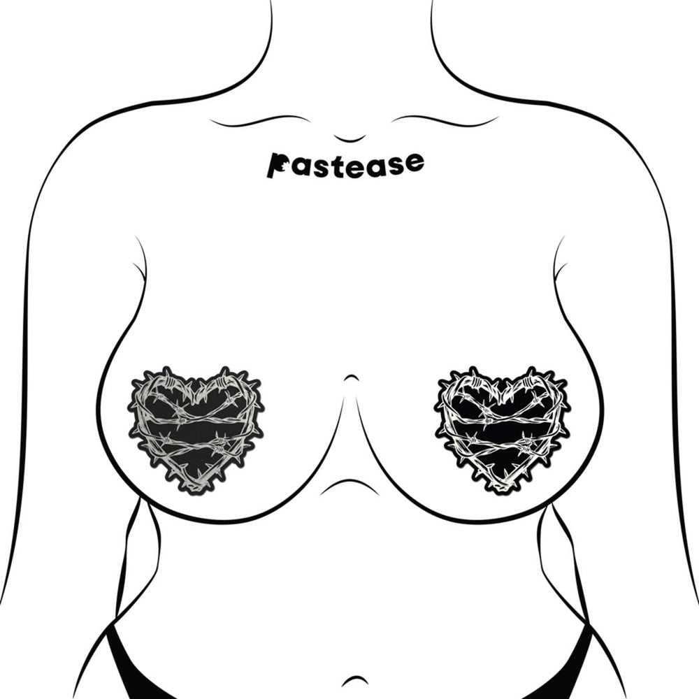Barbed Wire Heart Pasties by Pastease