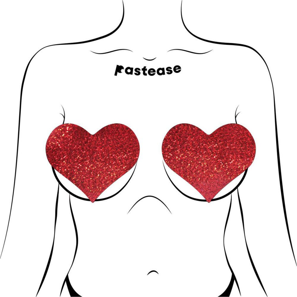 Heart Glitter Pasties by Pastease