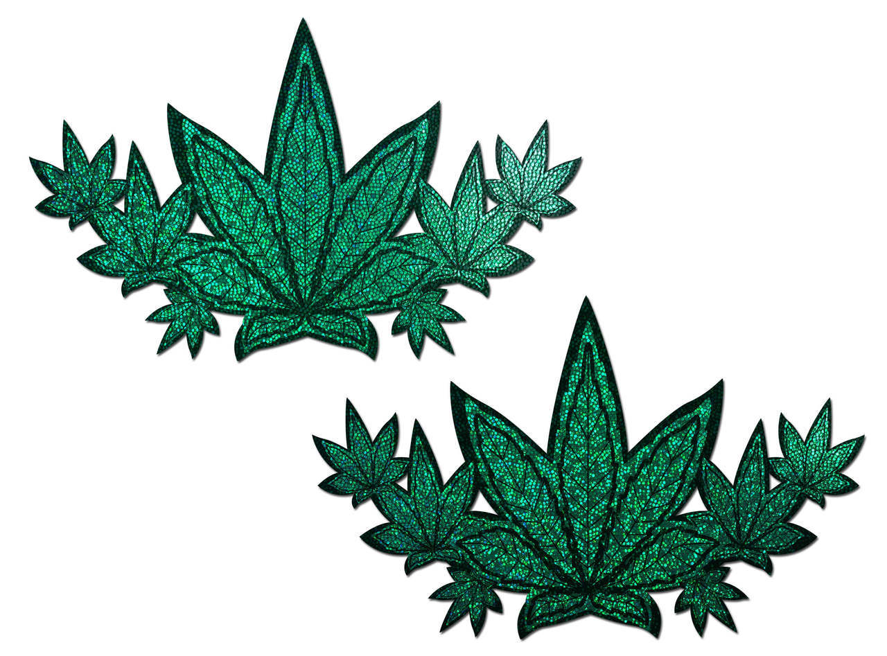 Glitter Pot Leaves Demi Pasties by Pastease