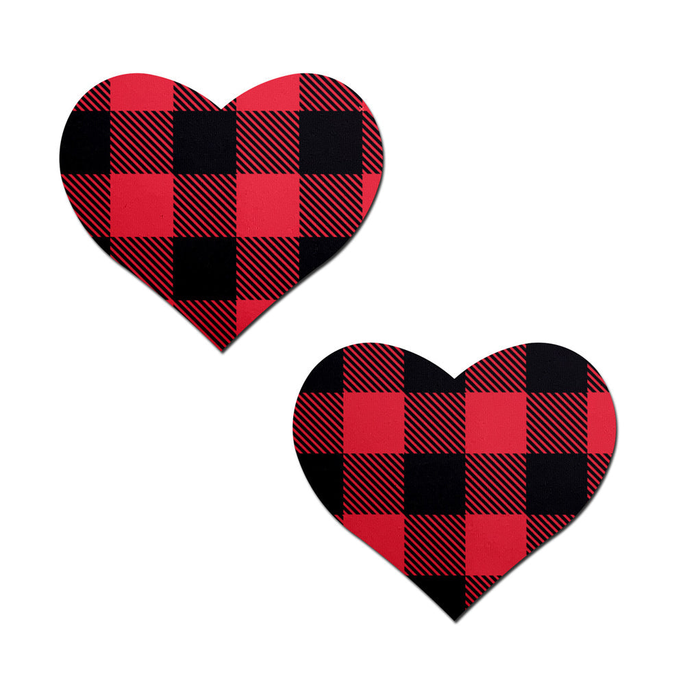 Buffalo Plaid Heart Pasties by Pastease
