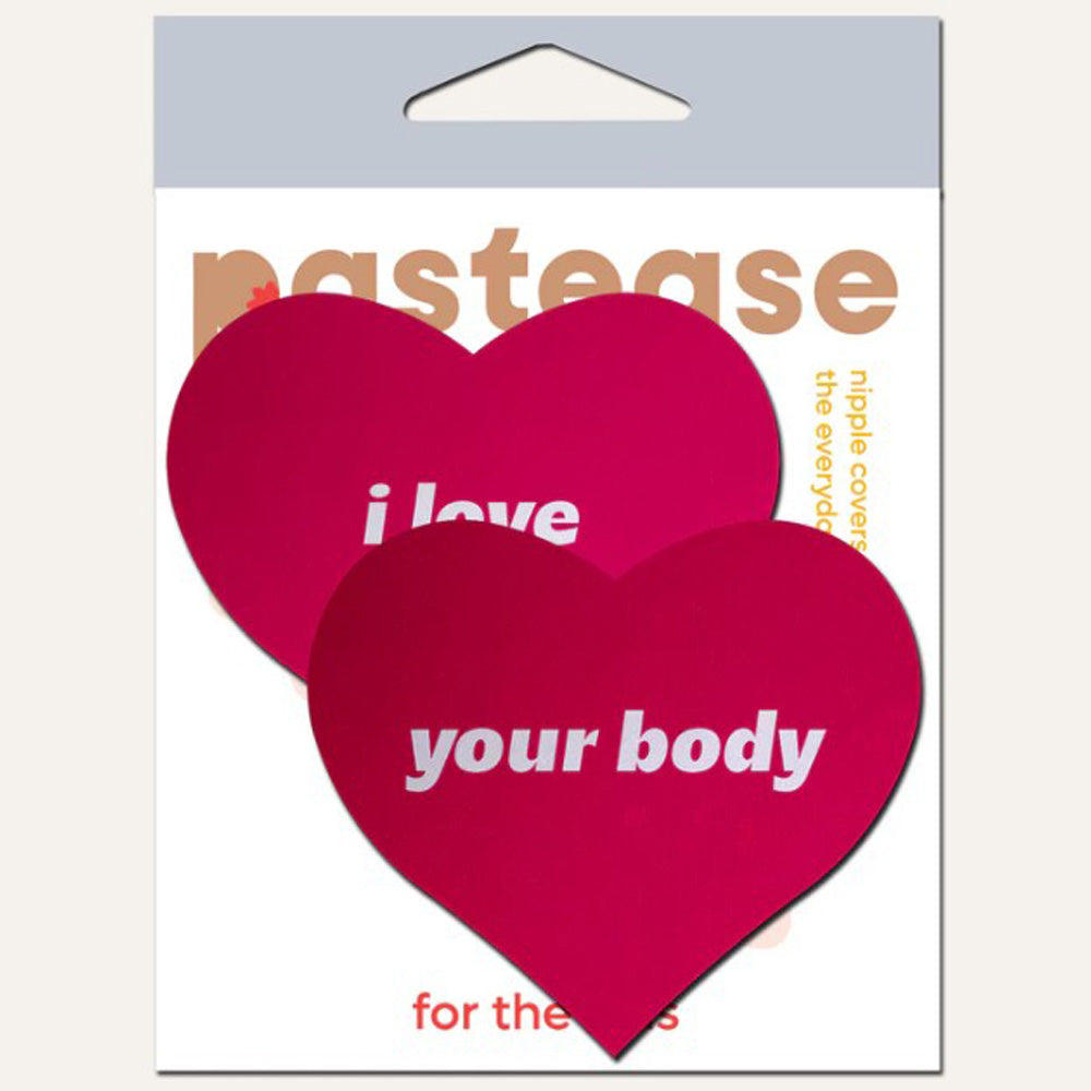 I Love Your Body Heart Pasties by Pastease