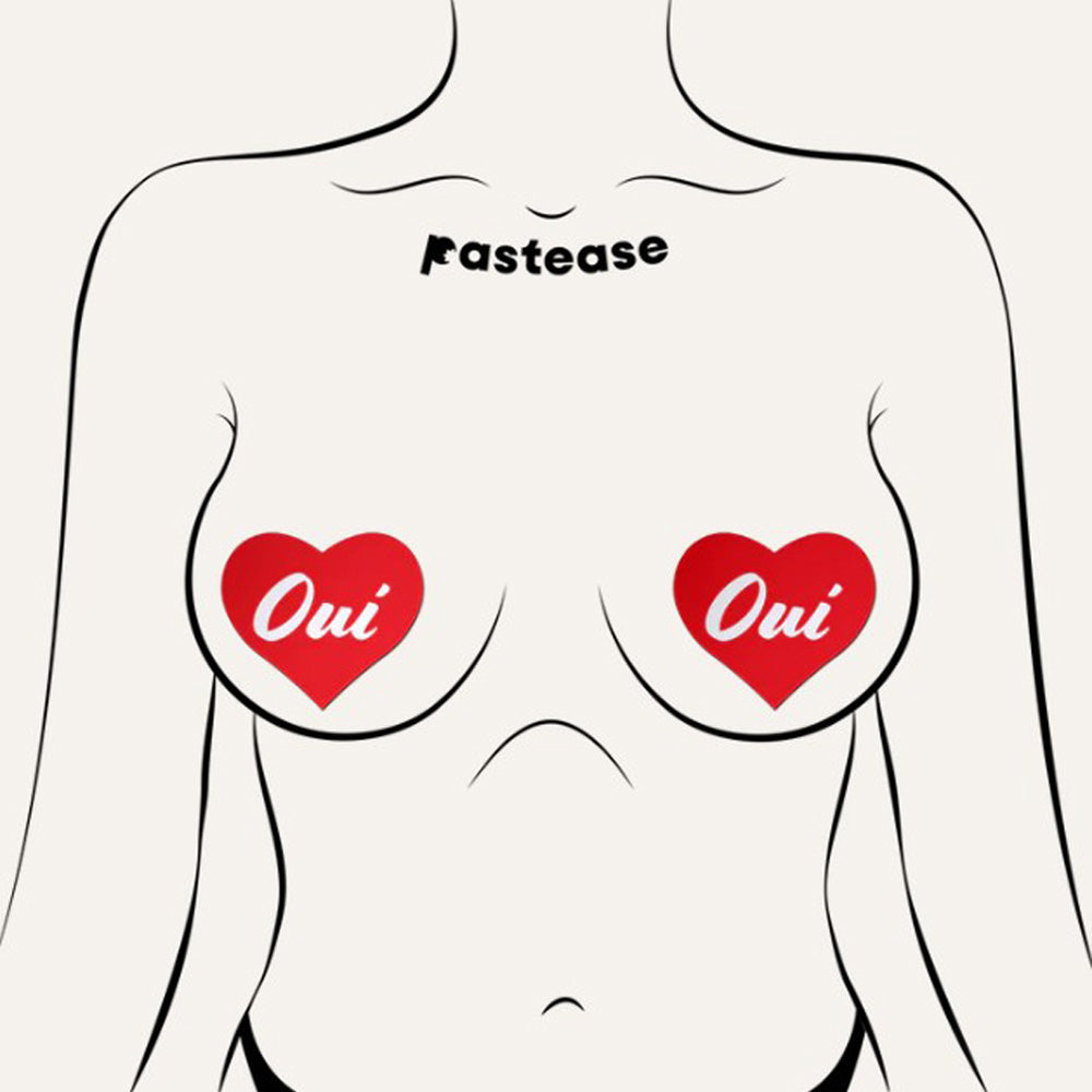 Oui Oui Heart Pasties by Pastease