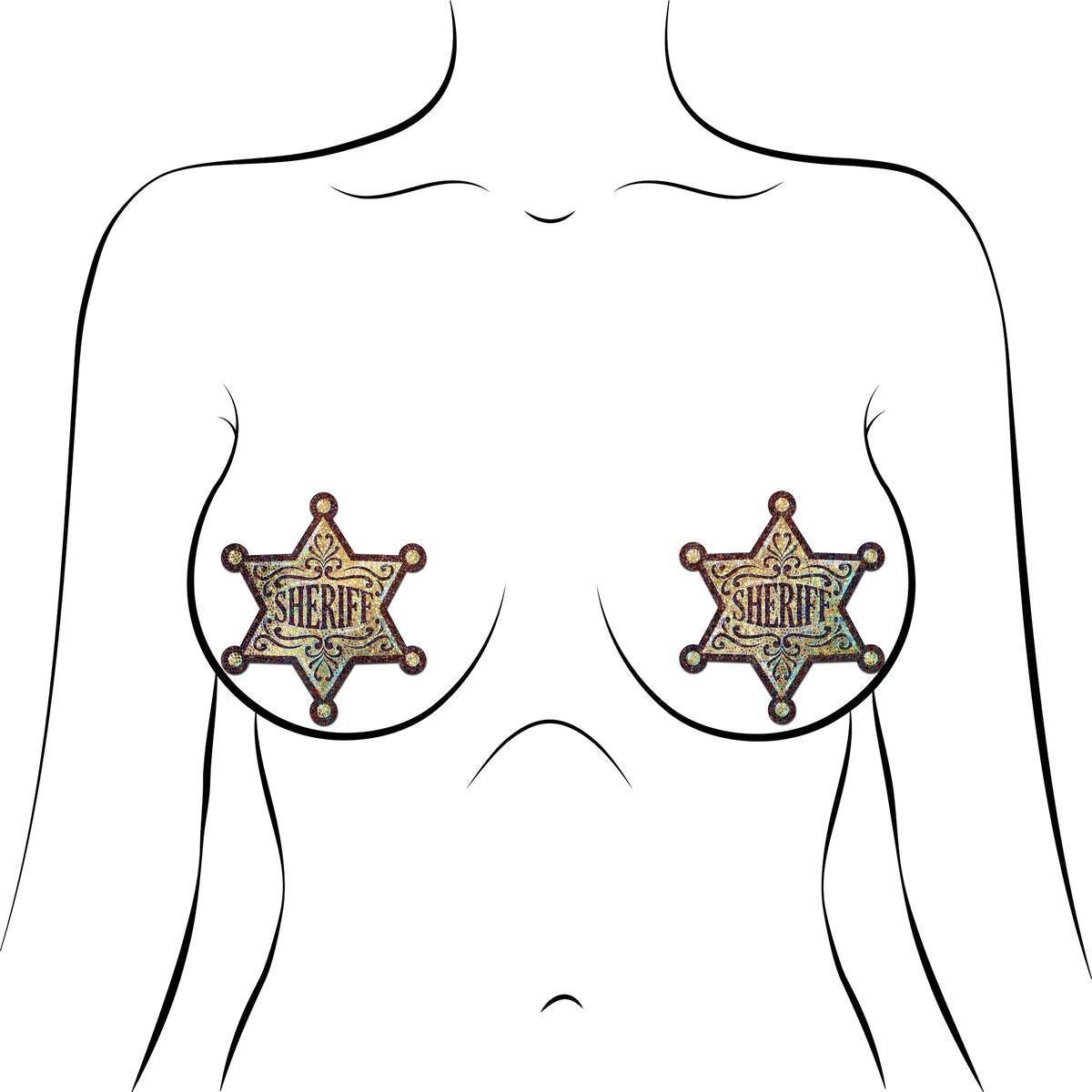 Sheriff Star Pasties by Pastease