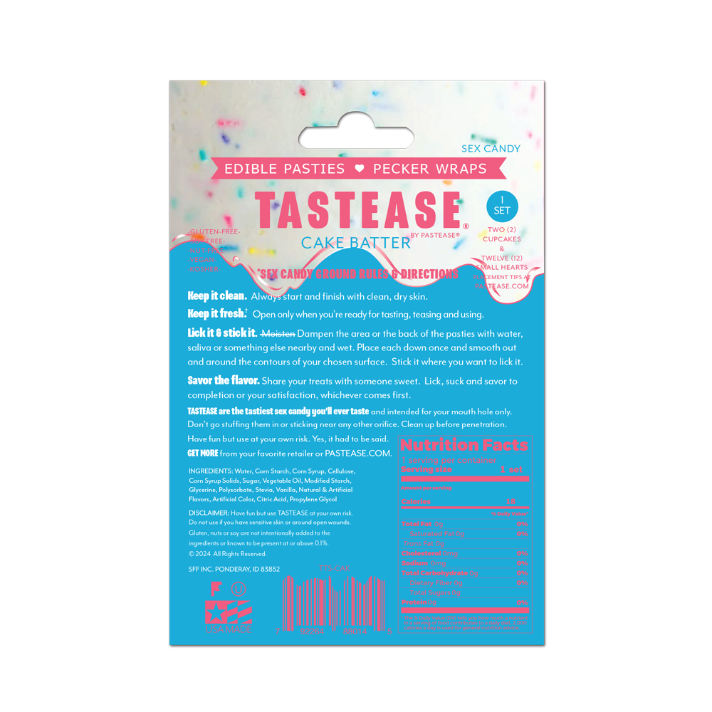 Tastease Edible Pasties Wrap Cake Batter
