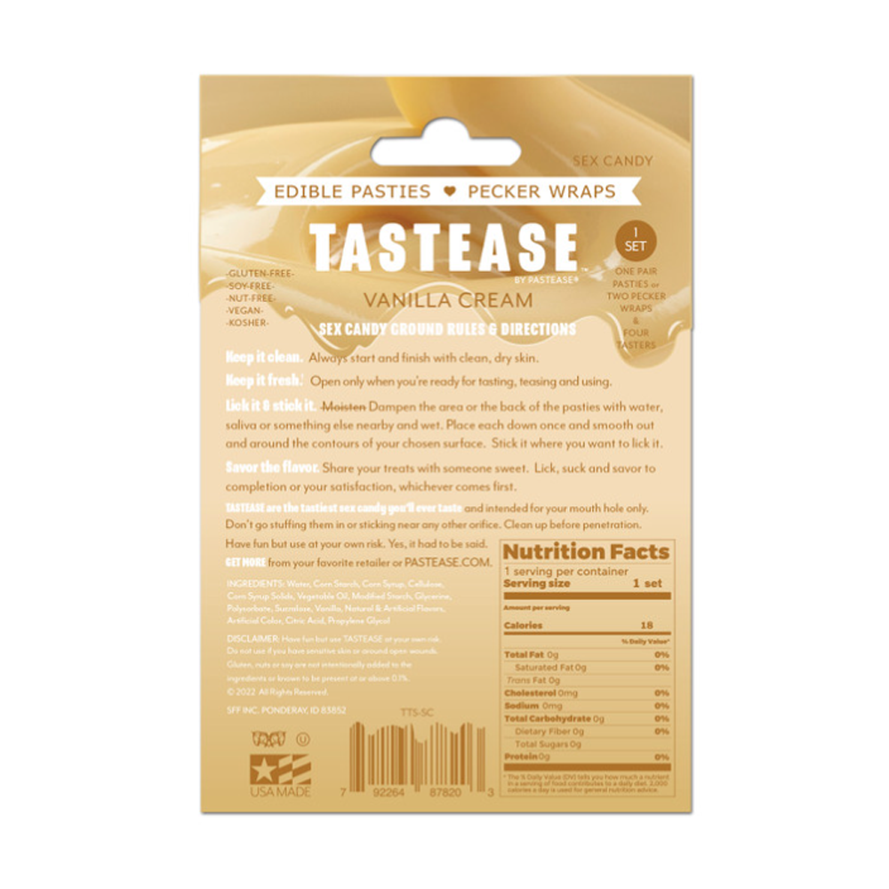 Tastease Edible Pasties Sweet Cream