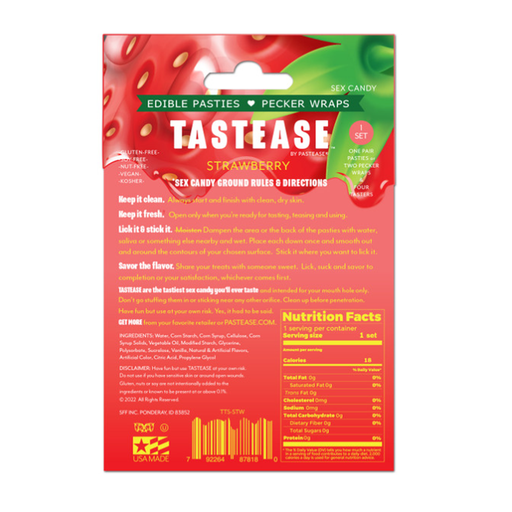 Tastease Edible Pasties Strawberry