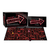 Path to pleasure couples game beside packaging example photo.