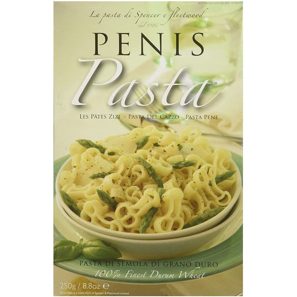 Penis pasta pene in packaging