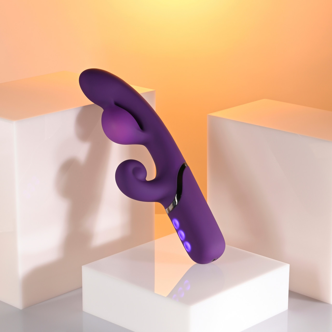 Purple pleasure puff vibrator example photo.