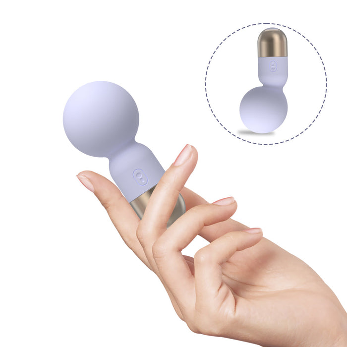 White mini vibrating wand