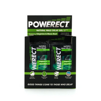 Powerect Natural male delay gel inside display box 30ml 24 pack.