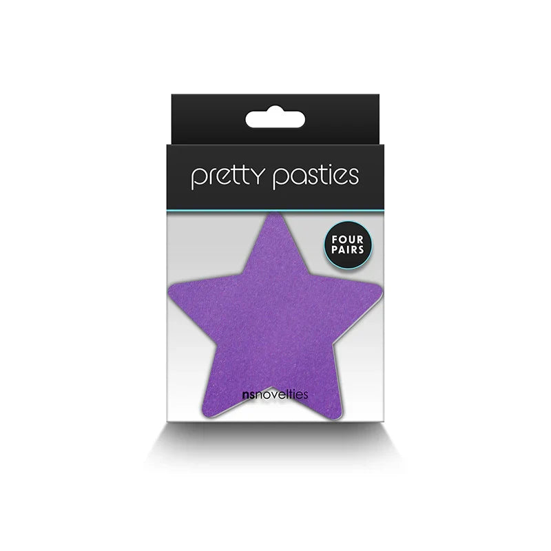 Multi colored pretty pasties 4pk inside packaging.
