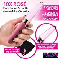 10X vibra glass dual ended information page.
