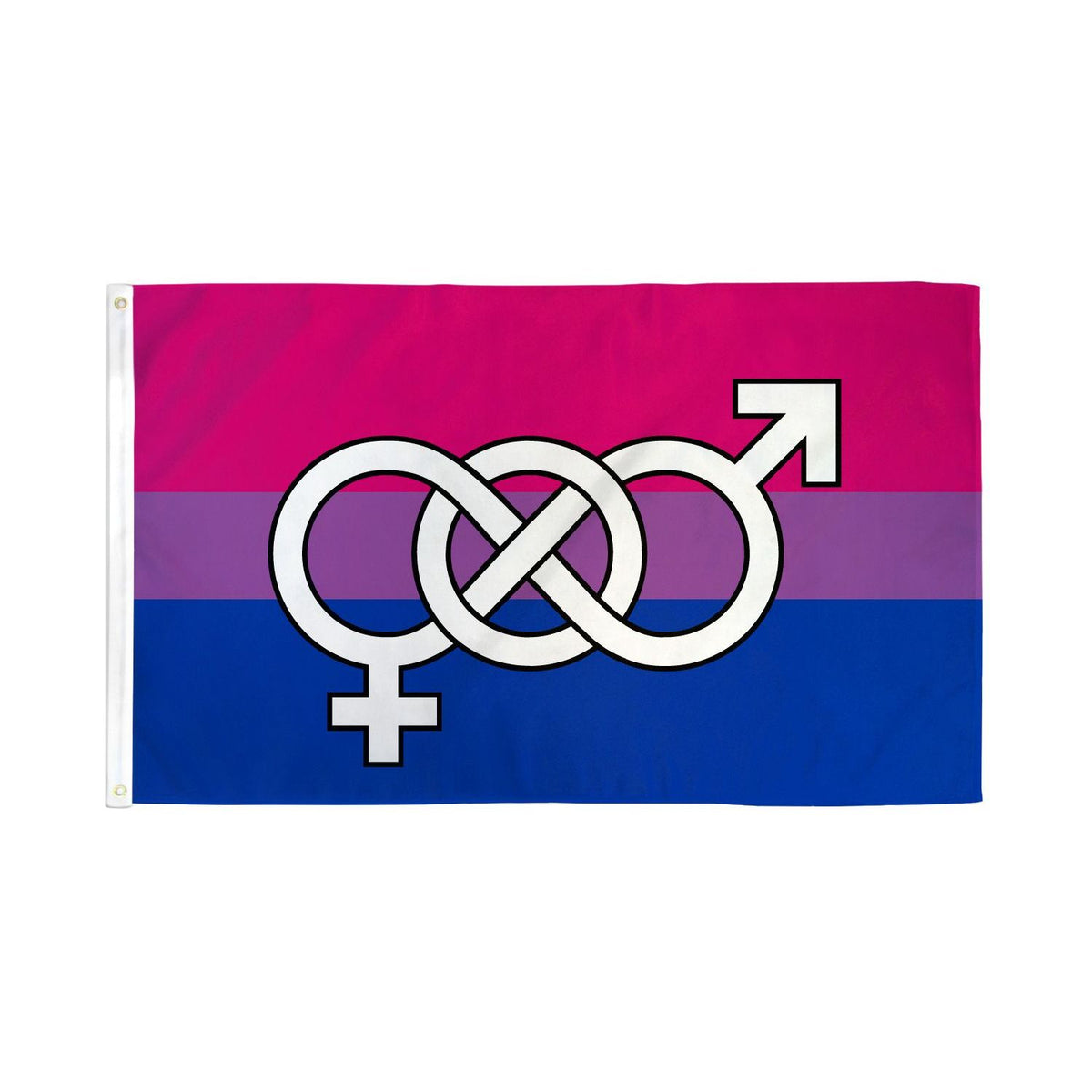 Bisexual Symbol Flag 3 x 5ft Polyester