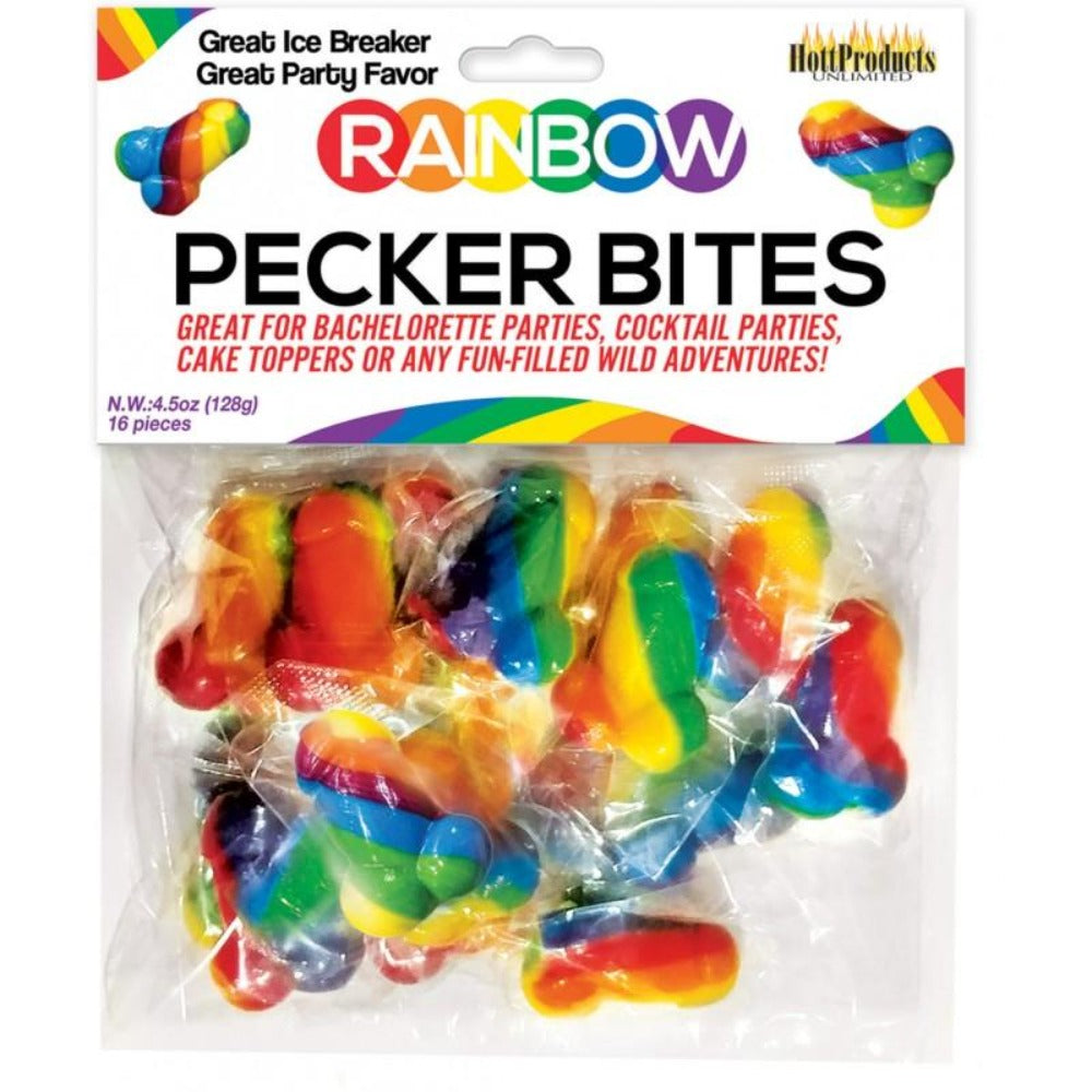 Rainbow pecker bites in packaging