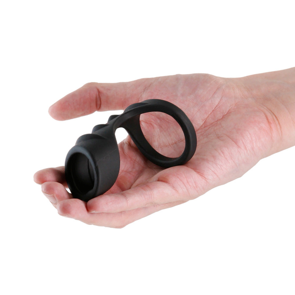 Bolster black cock ring example photo.