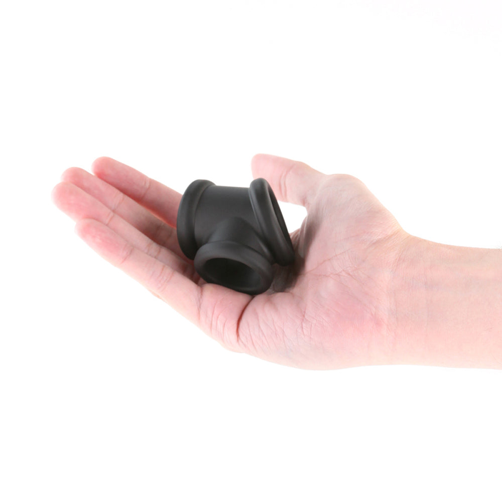 Black cock & ball ring example photo.