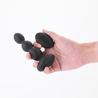 Valor black vibrating anal plug inside packaging.
