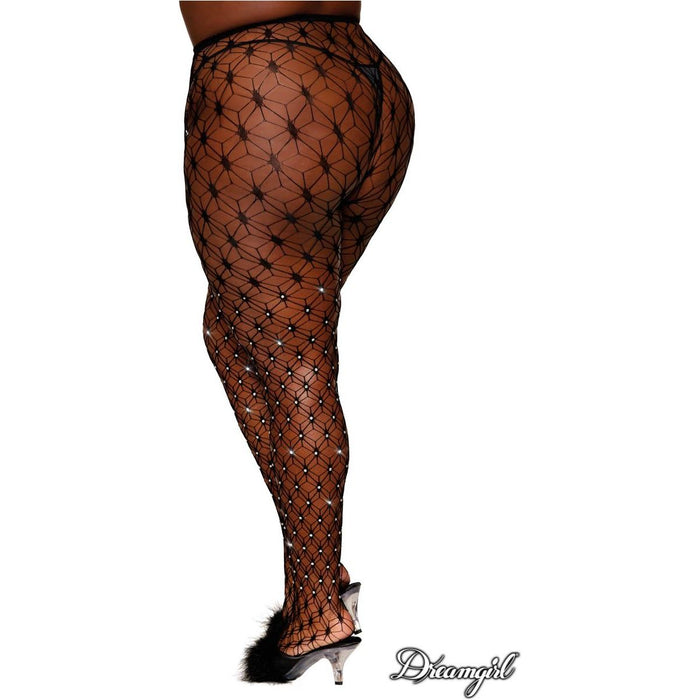 Rhinestone Fence Net Nylons Plus by Dreamgirl Source Adult Toys