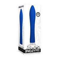 Blue robust Rumbler vibrator inside packaging.