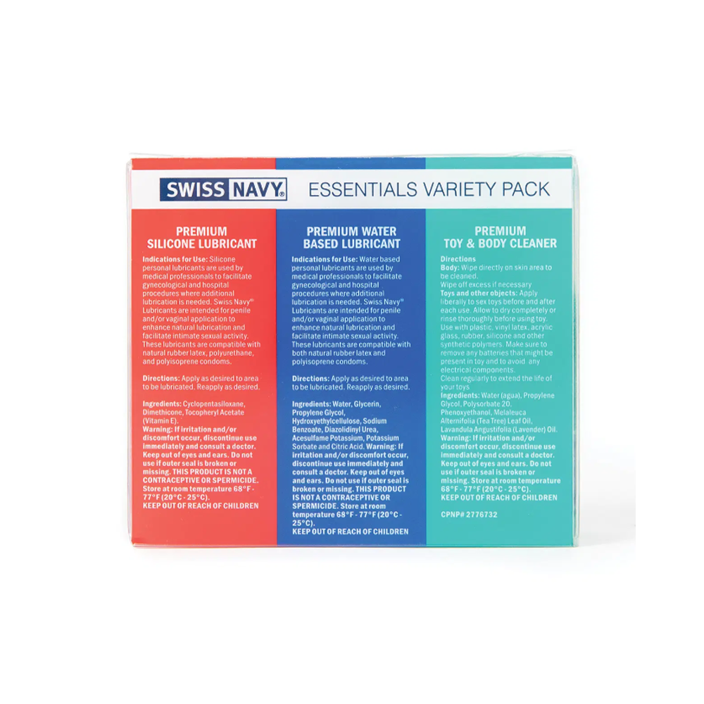 Swiss Navy Essentials Variety Pack