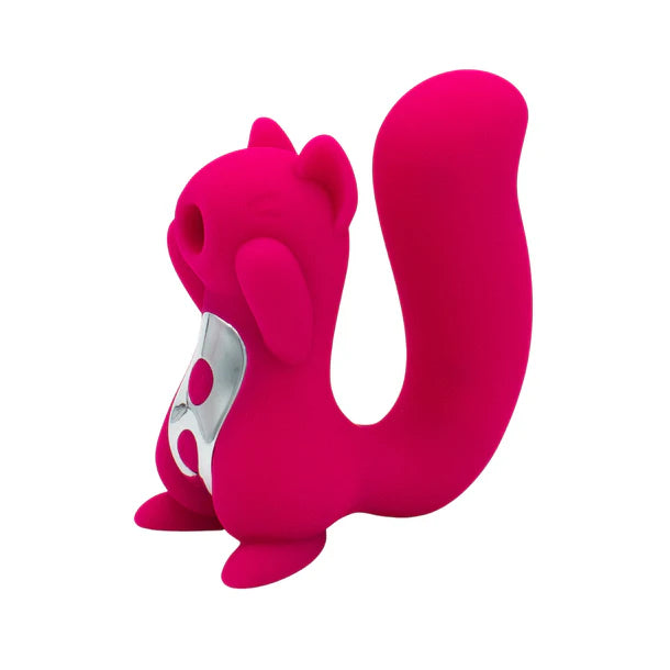 squirrel shaped vibrator with g spot tail, and mouth air pulse