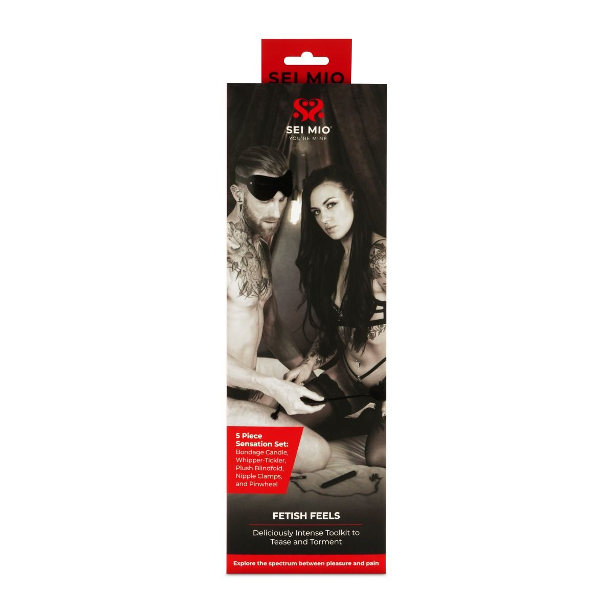 5pc fetish feels toolkit inside packaging.