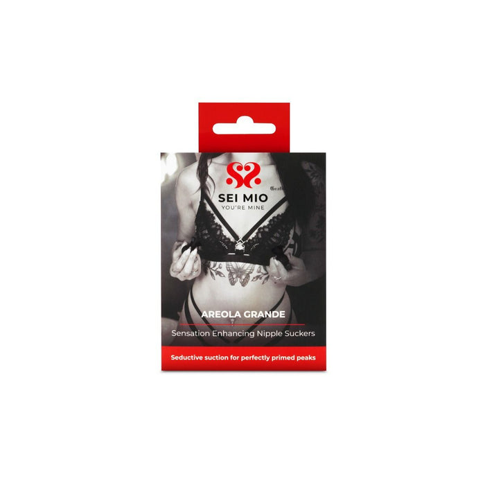 Areola grande enhancing nipple suckers inside packaging.