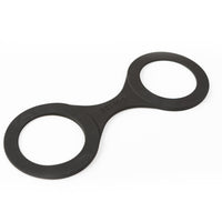Black handi cuff silicone restraints example photo.