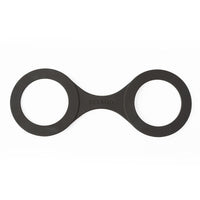 Black silicone cuff restraints example photo.