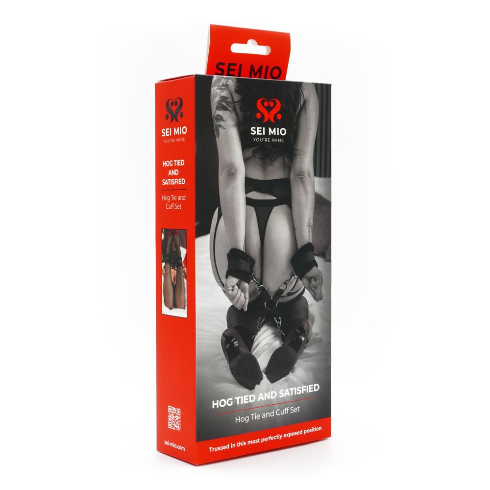 Sei mio hog tied and satisfied cuff set inside packaging.