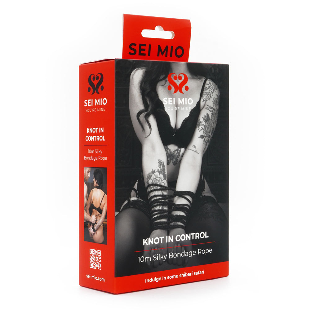 Sei Mio know in control silky rope inside packaging.