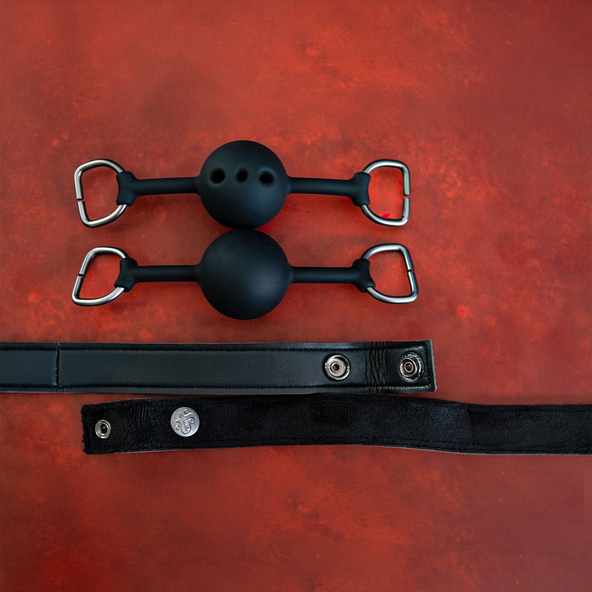 Silent authority interchangeable ball gag set itemized example photo.