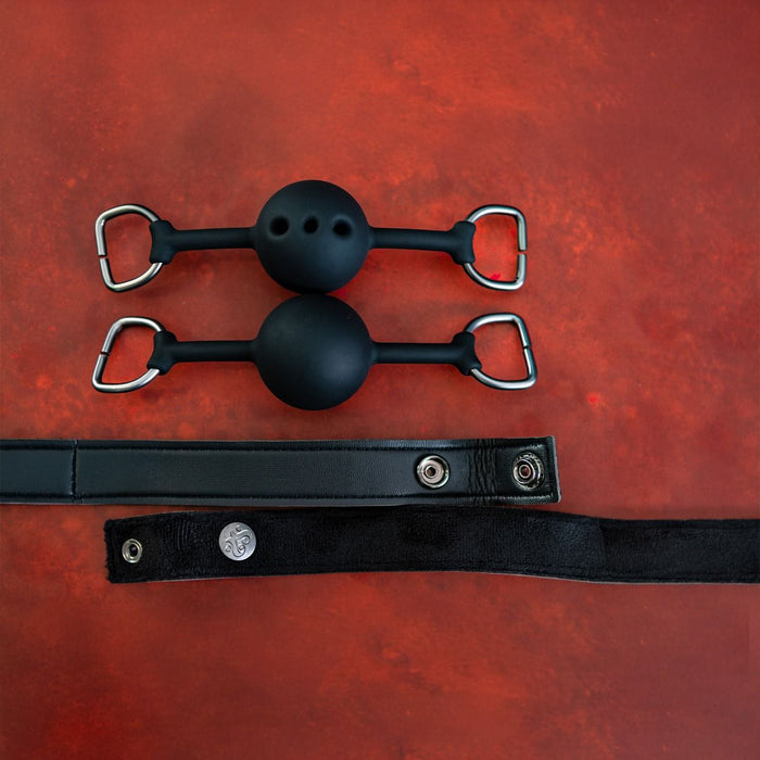 Silent authority interchangeable ball gag set itemized example photo.