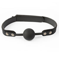Black silicone come strictly silicone ball gag example photo.