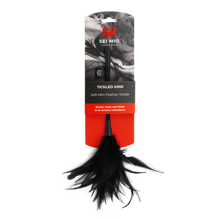 Tickled kink mini feather tickler inside packaging.