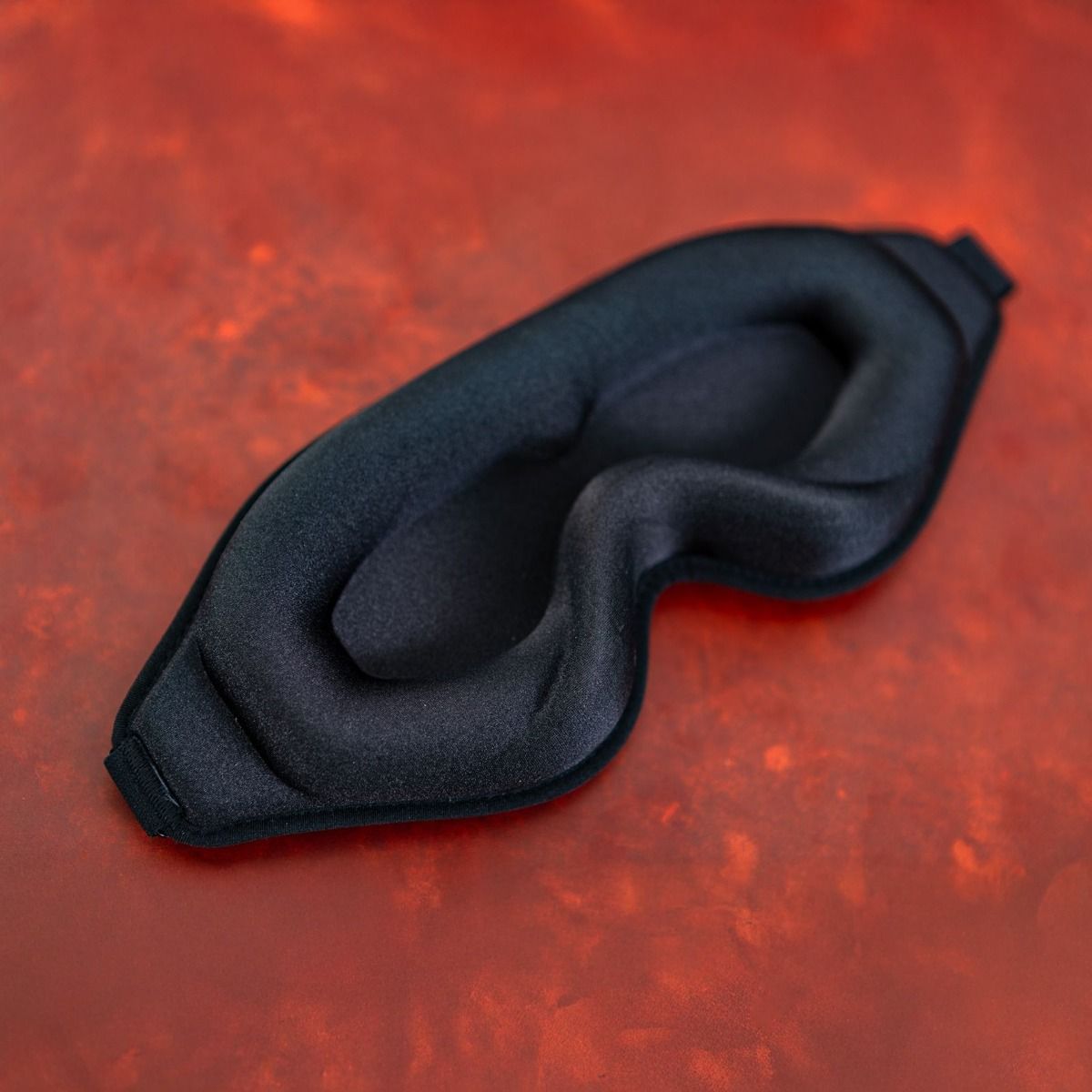 Blackout eye mask example photo.